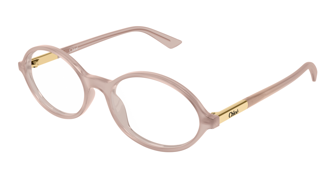 Lunettes de vue chloé ch0367o 004 beige round/oval/panthos femenino taille 54mm - Vue principale