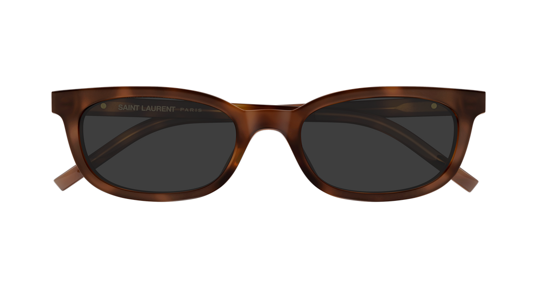 Óculos de sol saint laurent sl m160/f 003 havana round/oval/panthos femenino tamanho 54mm - Vista de detalhe