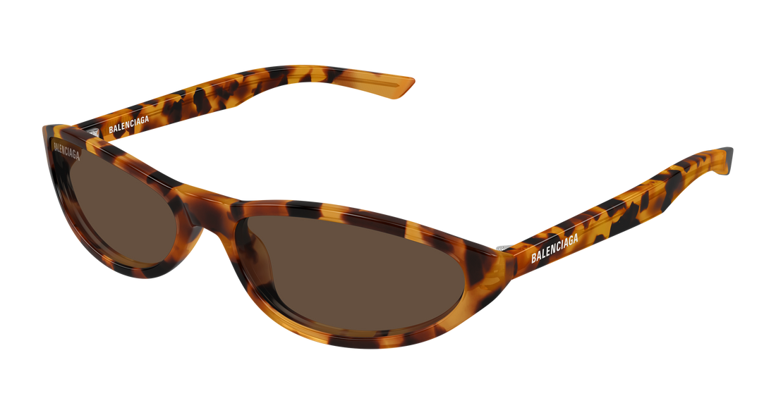 Occhiali da sole balenciaga bb0007s 018 havana round/oval/panthos unisex taglia 59mm - Vista principale