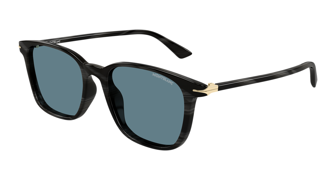 Sonnenbrillen montblanc mb0338s 006 gris rectangular / squared masculino größe 52mm - Hauptansicht