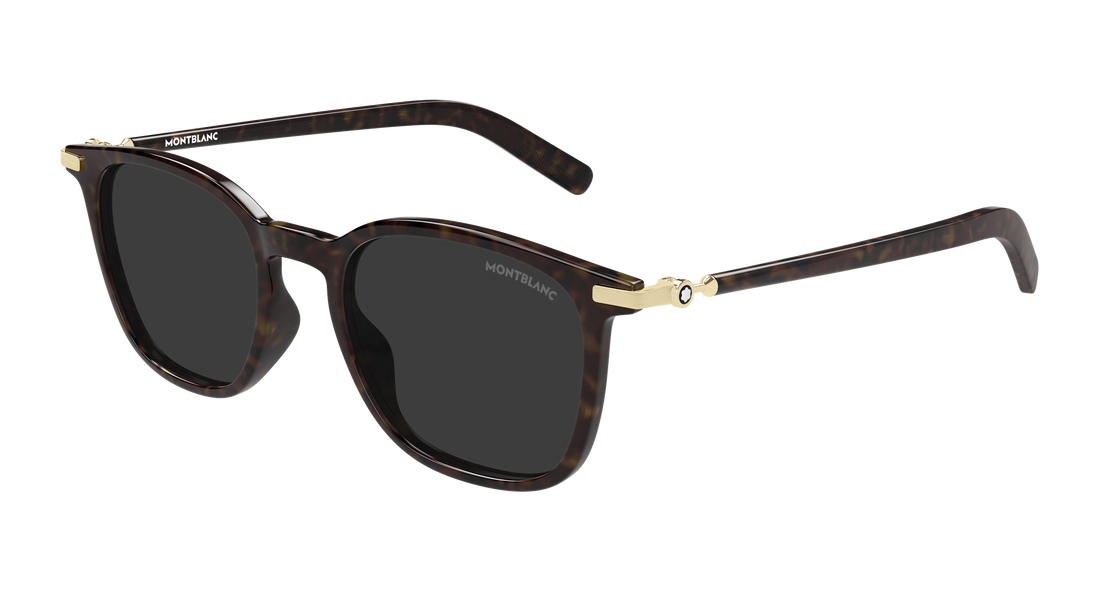 Gafas de sol montblanc mb0460s 003 havana rectangular / squared masculino talla 50mm - Vista principal