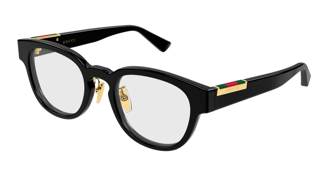 Lunettes de vue gucci gg2263oj 001 negro round/oval/panthos masculino taille 50mm - Vue principale