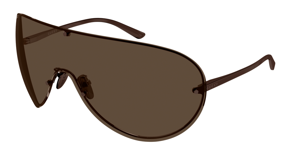 Sunčane naočale gucci gg2271s 006 marron shield femenino veličina 99mm - Glavni prikaz
