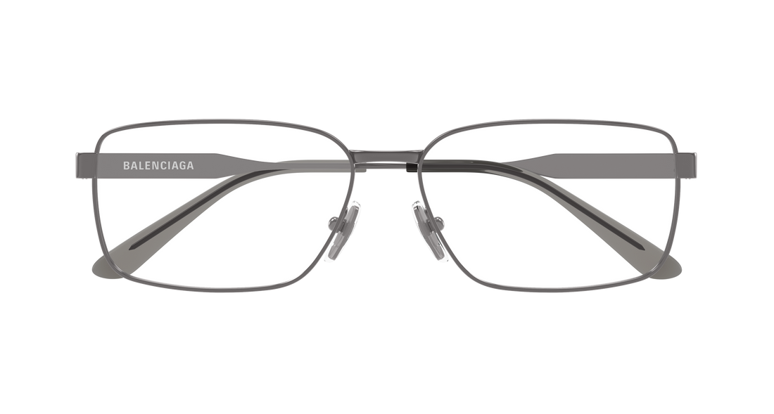 Lunettes de vue balenciaga bb0540o 002 plateado rectangular / squared masculino taille 60mm - Vue détaillée