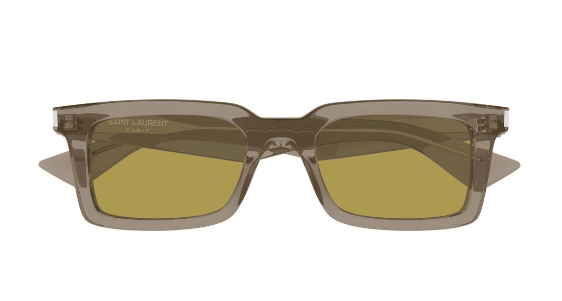 Sunglasses saint laurent sl 860 005 marron rectangular / squared masculino size 52mm - Detailed view