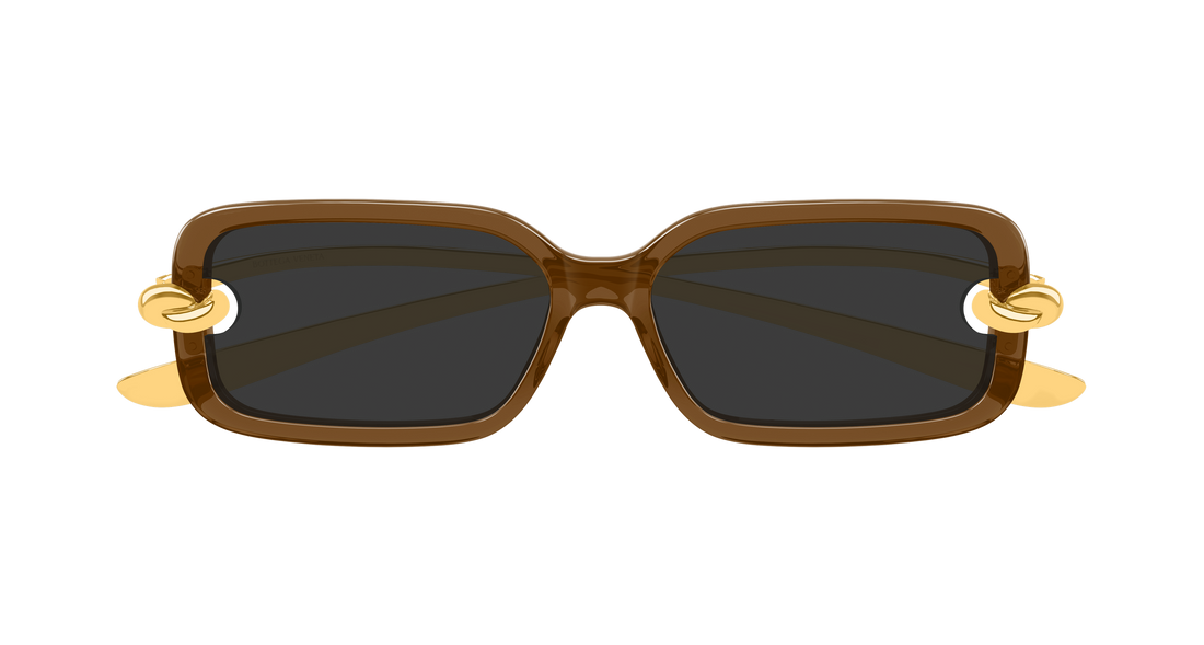 Sunglasses bottega veneta bv1439s 005 marron rectangular / squared femenino size 56mm - Detailed view