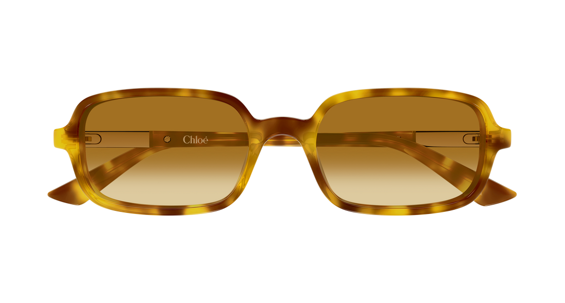 Occhiali da sole chloé ch0363s 004 havana rectangular / squared femenino taglia 53mm - Vista dettagliata