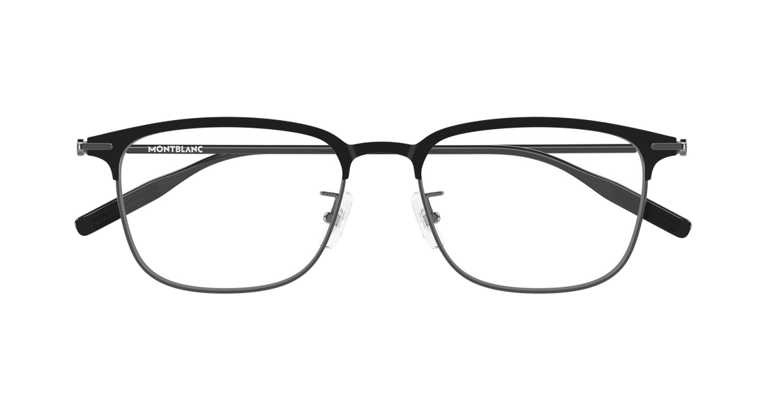 Prescription glasses montblanc mb0490oa 003 plateado rectangular / squared masculino size 54mm - Detailed view