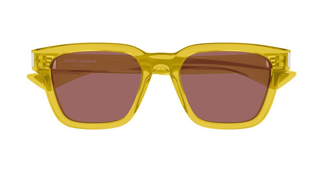 Sunglasses saint laurent sl 790 006 amarillo rectangular / squared masculino size 53mm - Detailed view