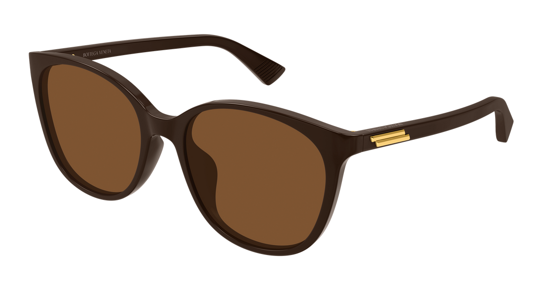 Óculos de sol bottega veneta bv1515sk 003 marron cat eye femenino tamanho 56mm - Vista principal