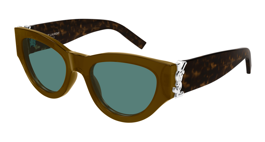 Sunglasses saint laurent sl m94 013 marron cat eye femenino size 53mm - Main view