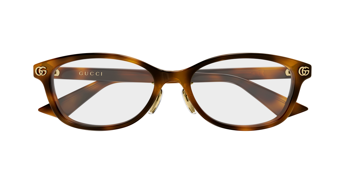 Brillen gucci gg2144oj 002 havana rectangular / squared femenino größe 52mm - Detailansicht