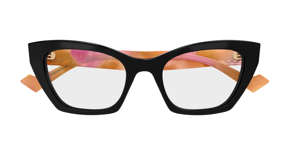 Occhiali da vista gucci gg1334o 007 negro cat eye femenino taglia 52mm - Vista dettagliata