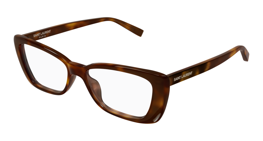 Prescription glasses saint laurent sl 943 opt 002 havana rectangular / squared femenino size 54mm - Main view