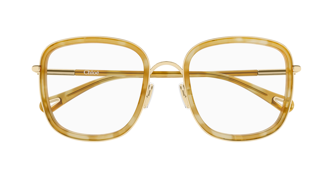 Lunettes de vue chloé ch0373o 003 dorado butterfly femenino taille 53mm - Vue détaillée