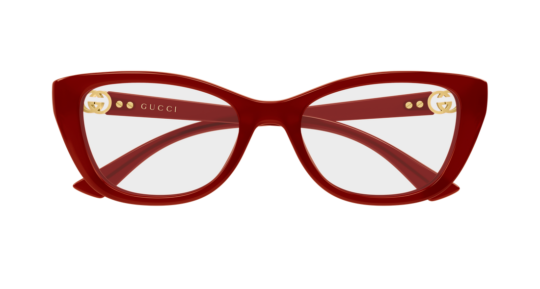 Briller gucci gg2196ol 008 rojo cat eye femenino størrelse 53mm - Detaljeret visning
