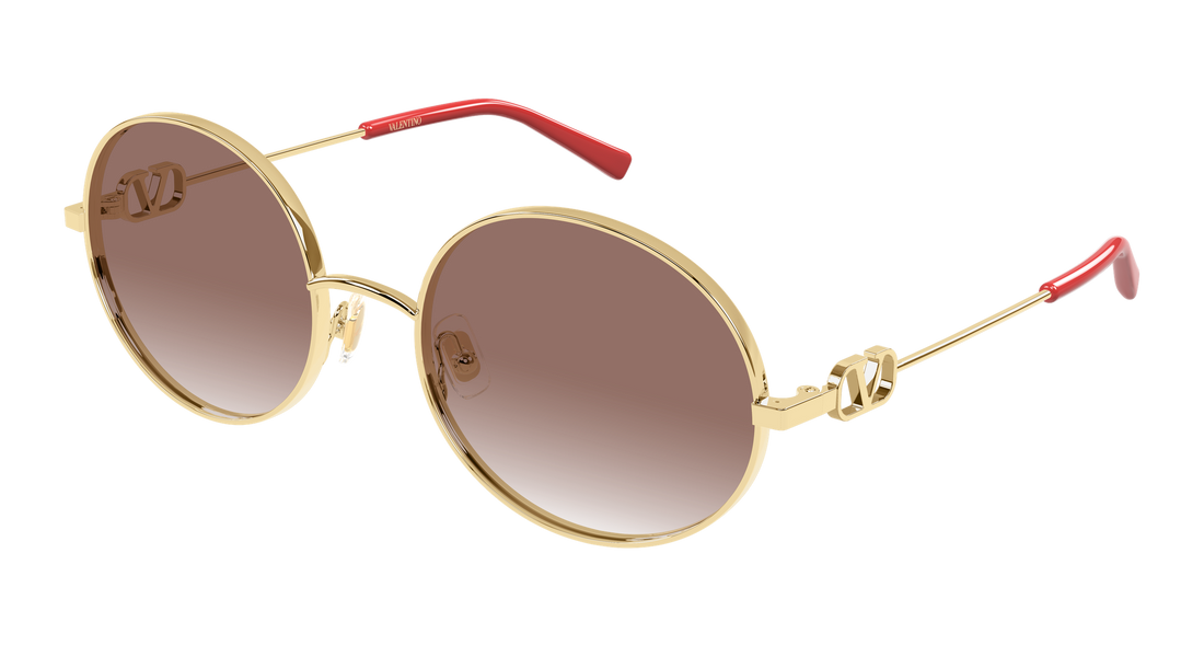Sunglasses valentino vg0027s 003 dorado round/oval/panthos femenino size 56mm - Main view