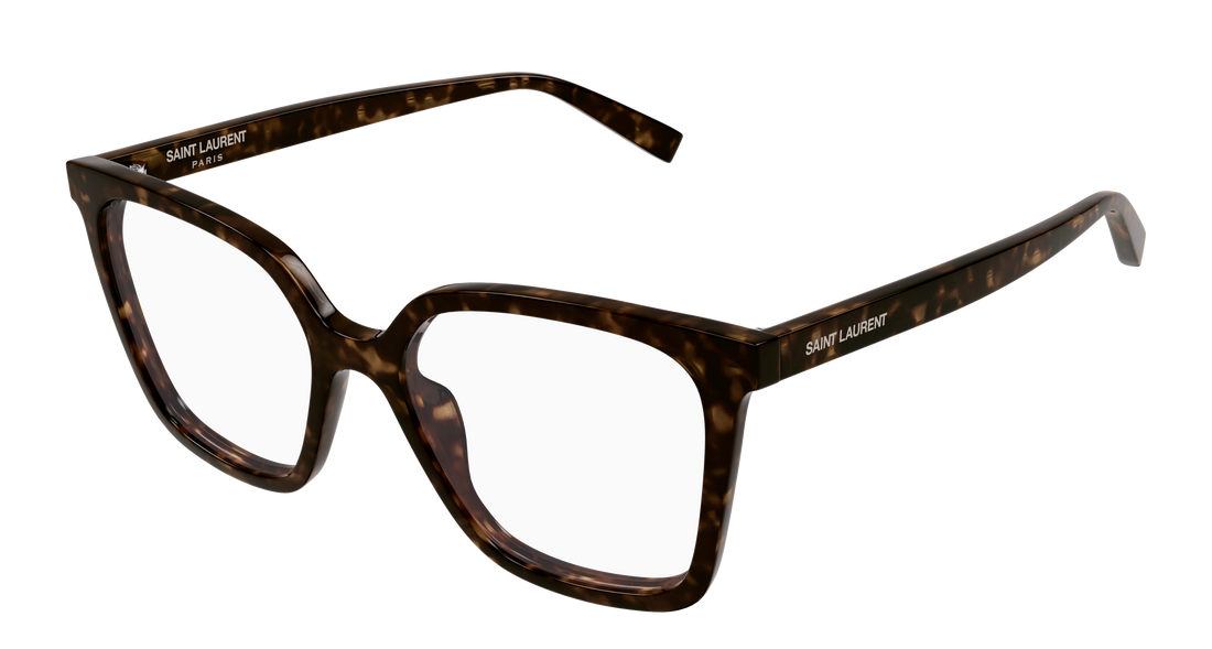 Brillen saint laurent sl 910 002 havana cat eye femenino größe 53mm - Hauptansicht