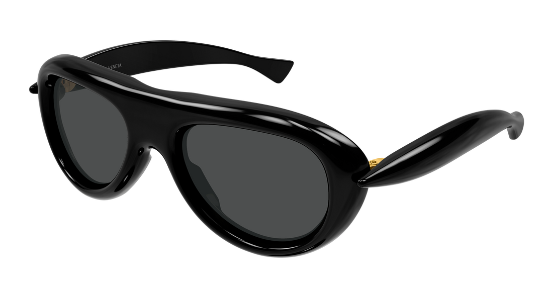 Óculos de sol bottega veneta bv1483s 001 negro round/oval/panthos unisex tamanho 54mm - Vista principal