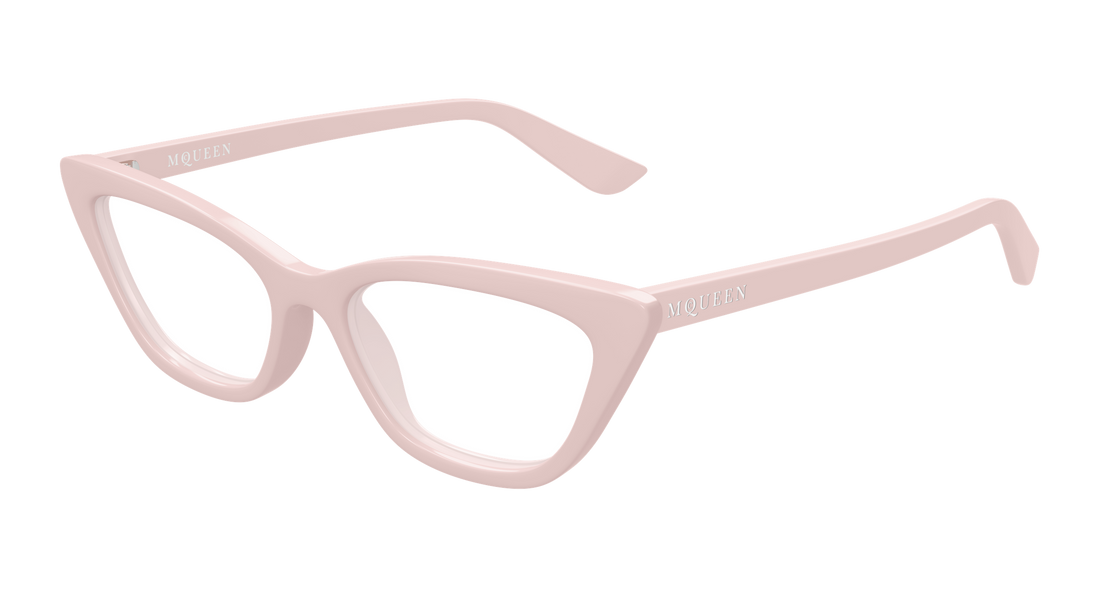 Gafas graduadas alexander mcqueen am0560o 004 rosa cat eye femenino talla 52mm - Vista principal