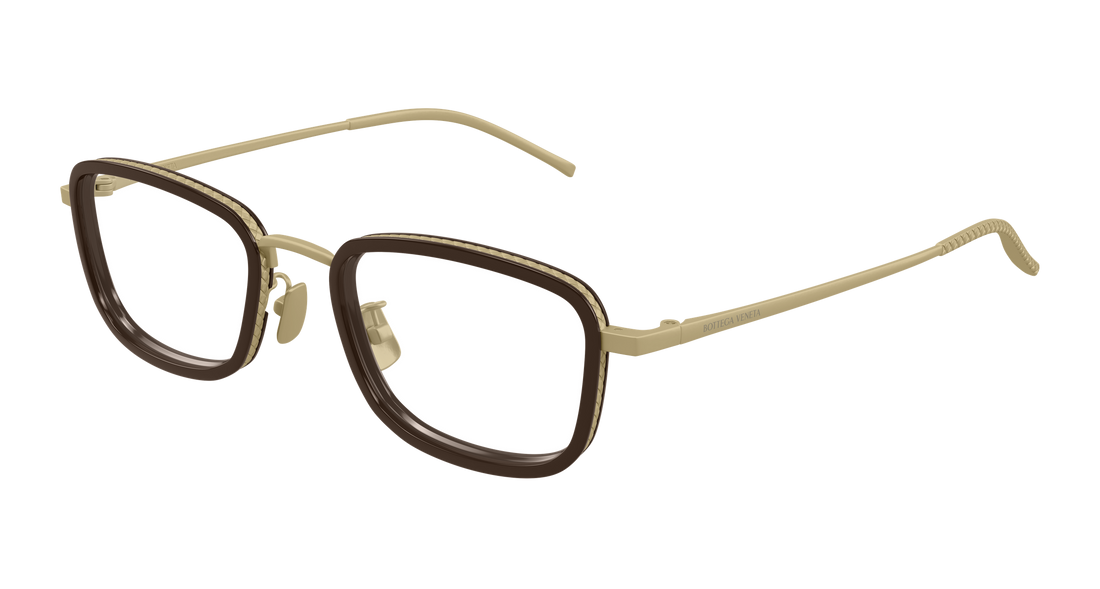 Occhiali da vista bottega veneta bv1474oa 003 bronce rectangular / squared unisex taglia 53mm - Vista principale