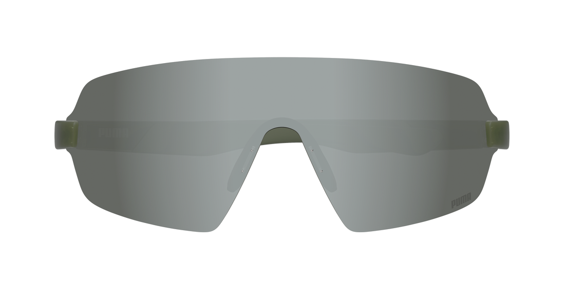 Sunglasses puma pu0541s 004 verde shield masculino size 99mm - Detailed view