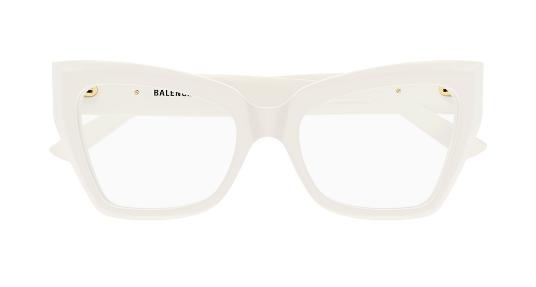 Occhiali da vista balenciaga bb0275o 005 blanco butterfly femenino taglia 53mm - Vista dettagliata