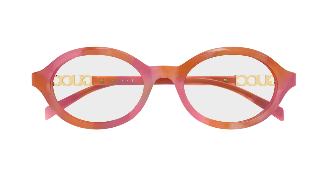 Occhiali da vista gucci gg2153o 004 havana round/oval/panthos femenino taglia 51mm - Vista dettagliata