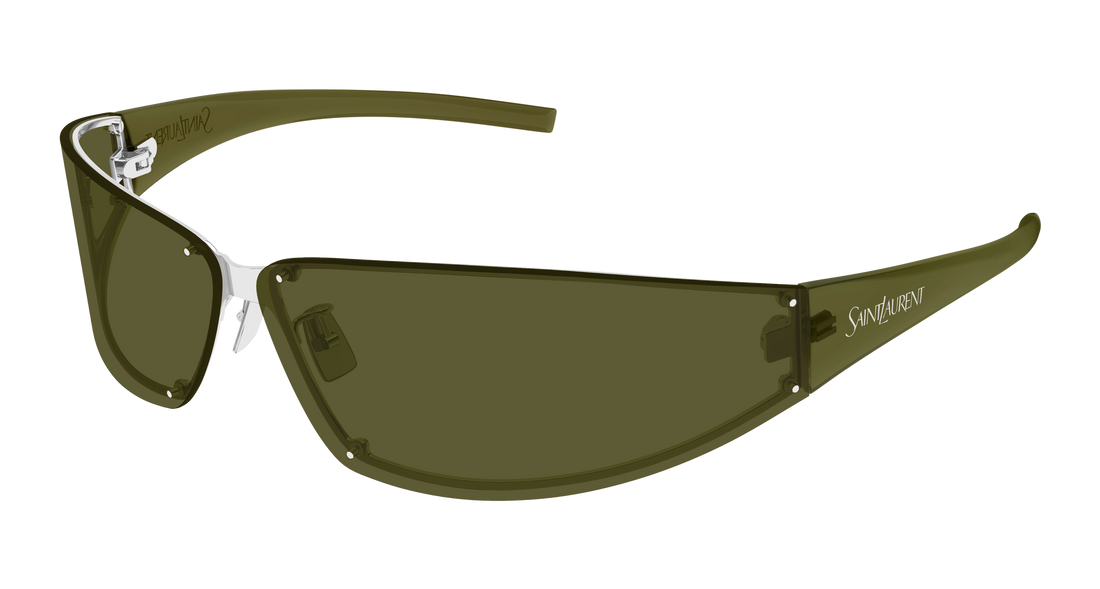 Solbriller saint laurent sl 963 006 plateado rectangular / squared masculino størrelse 82mm - Hovedvisning