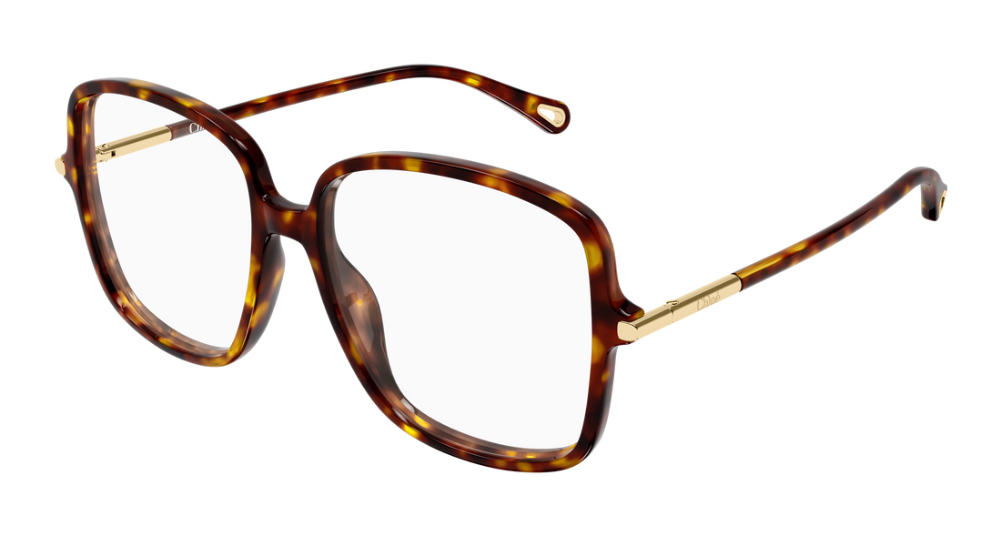 Óculos graduados chloé ch0399o 002 havana rectangular / squared femenino tamanho 56mm - Vista principal