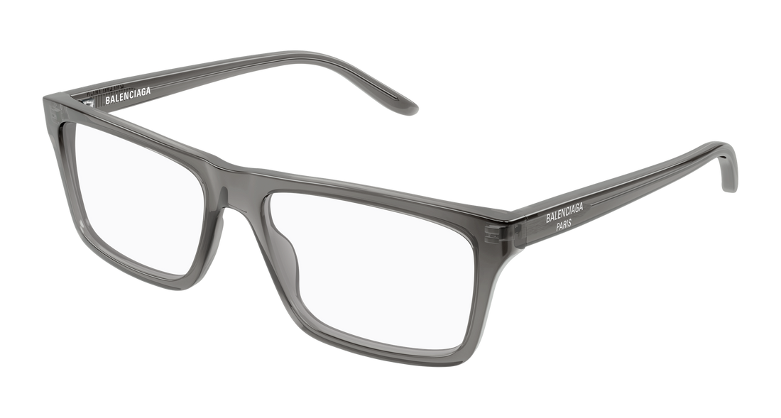 Occhiali da vista balenciaga bb0499o 004 gris rectangular / squared masculino taglia 57mm - Vista principale