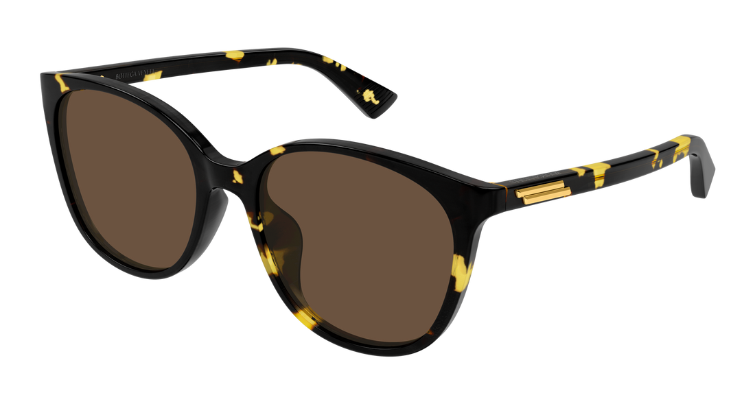 Óculos de sol bottega veneta bv1515sk 002 havana cat eye femenino tamanho 56mm - Vista principal