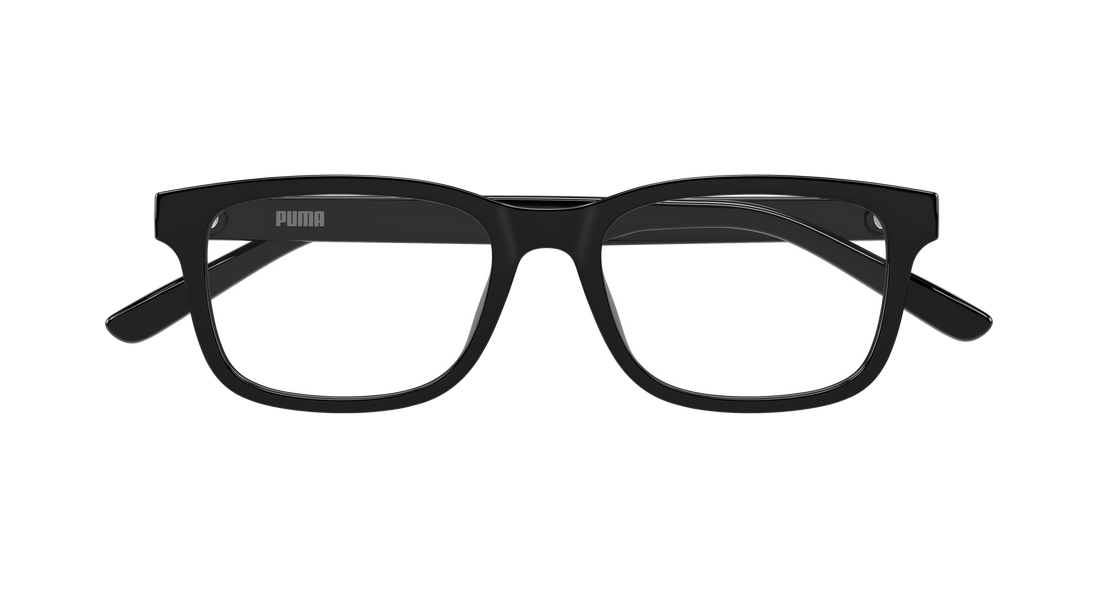 Óculos graduados puma pu0550oa 001 negro rectangular / squared masculino tamanho 53mm - Vista de detalhe