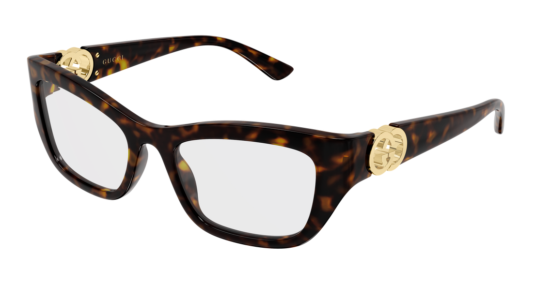 Brillen gucci gg2125o 002 havana cat eye femenino größe 52mm - Hauptansicht