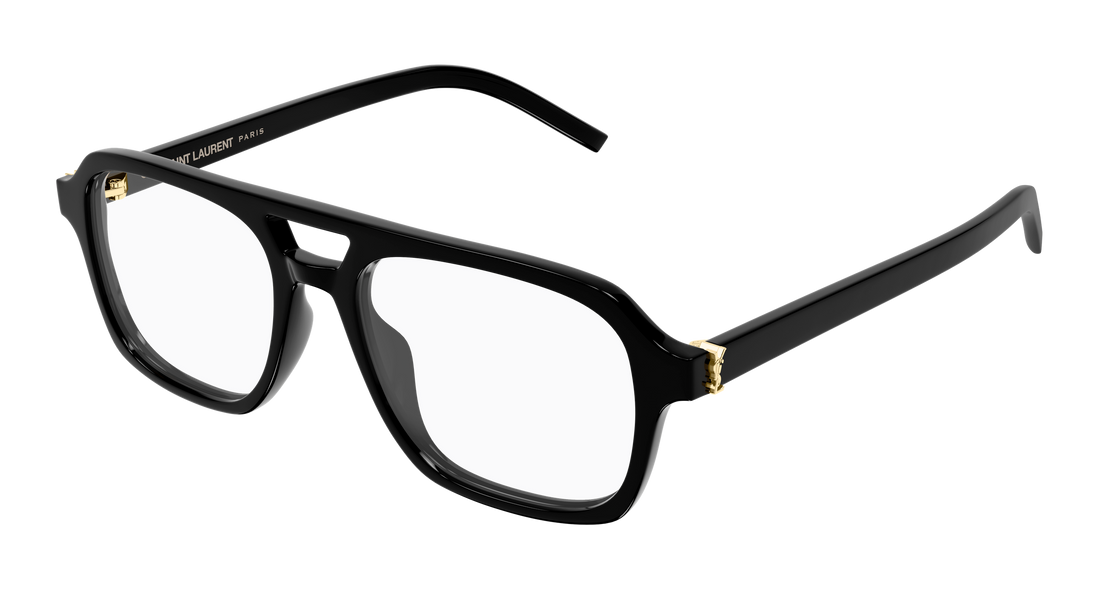 Óculos graduados saint laurent sl m179 001 negro pilot/navigator femenino tamanho 53mm - Vista principal