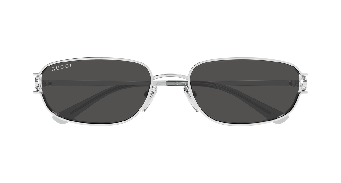 Solbriller gucci gg2232s 001 plateado rectangular / squared femenino størrelse 57mm - Detaljeret visning