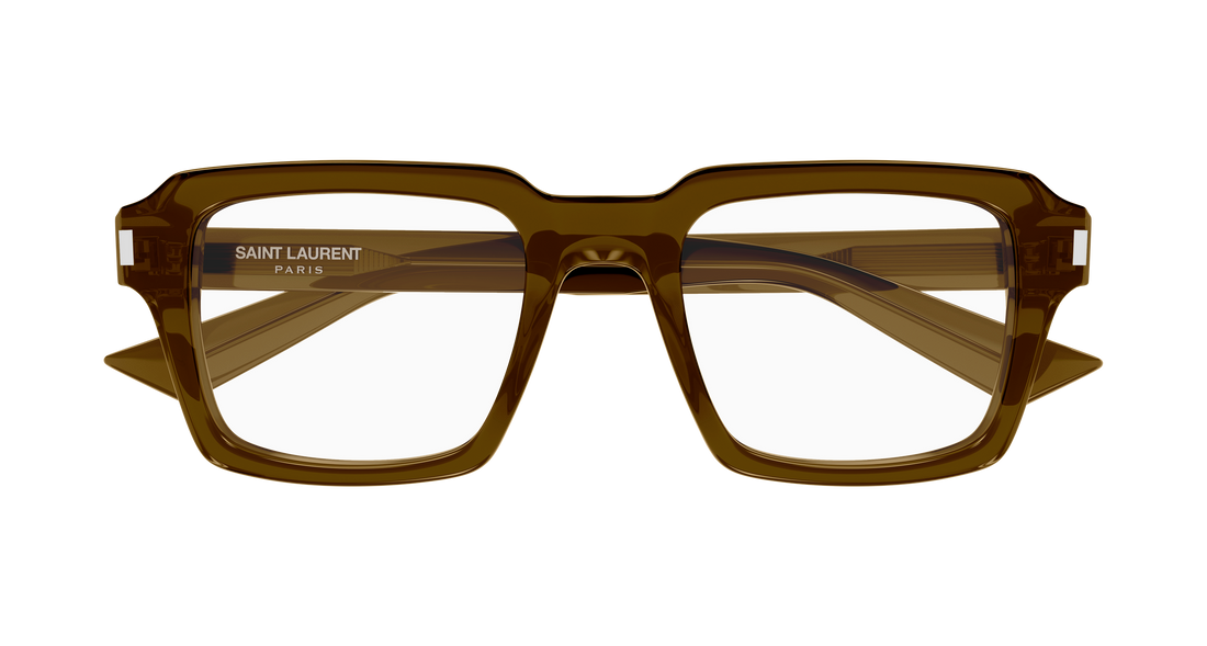 Óculos graduados saint laurent sl 947 opt 003 marron rectangular / squared masculino tamanho 50mm - Vista de detalhe