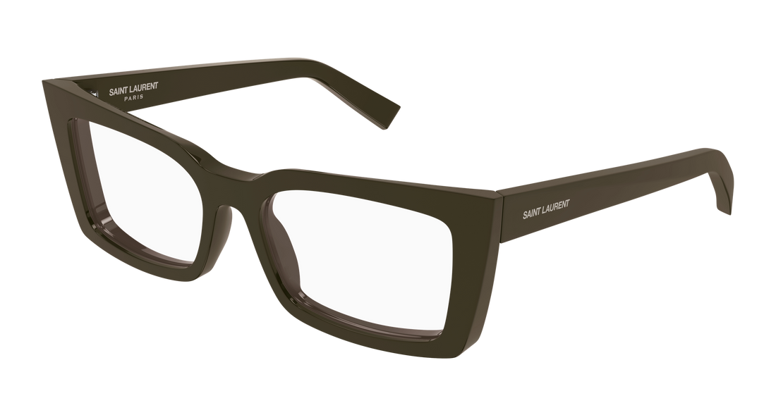 Óculos graduados saint laurent sl 554 006 marron cat eye femenino tamanho 54mm - Vista principal