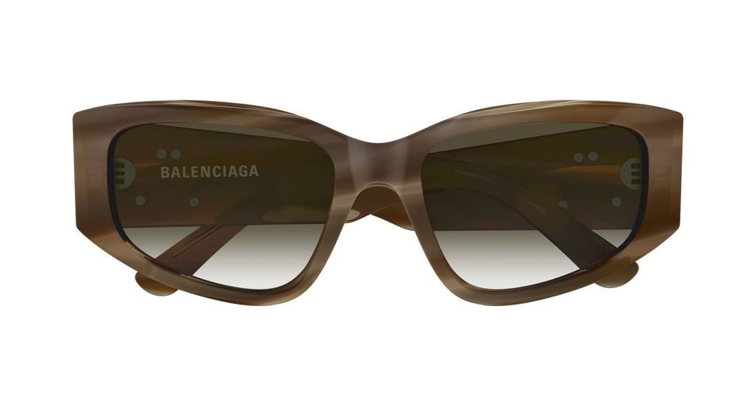 Occhiali da sole balenciaga bb0475s 003 marron cat eye femenino taglia 56mm - Vista dettagliata