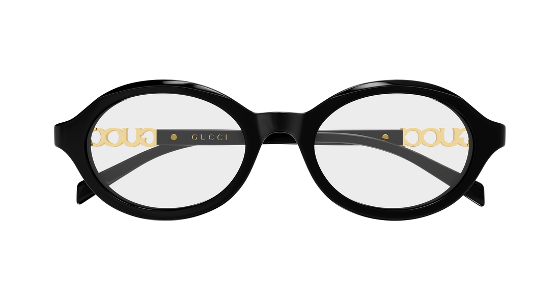 Brillen gucci gg2153o 001 negro round/oval/panthos femenino größe 51mm - Detailansicht
