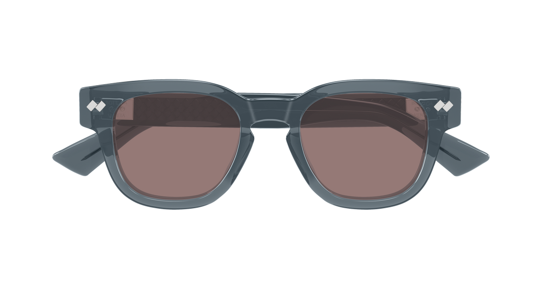 Óculos de sol bottega veneta bv1441s 003 gris round/oval/panthos unisex tamanho 48mm - Vista de detalhe