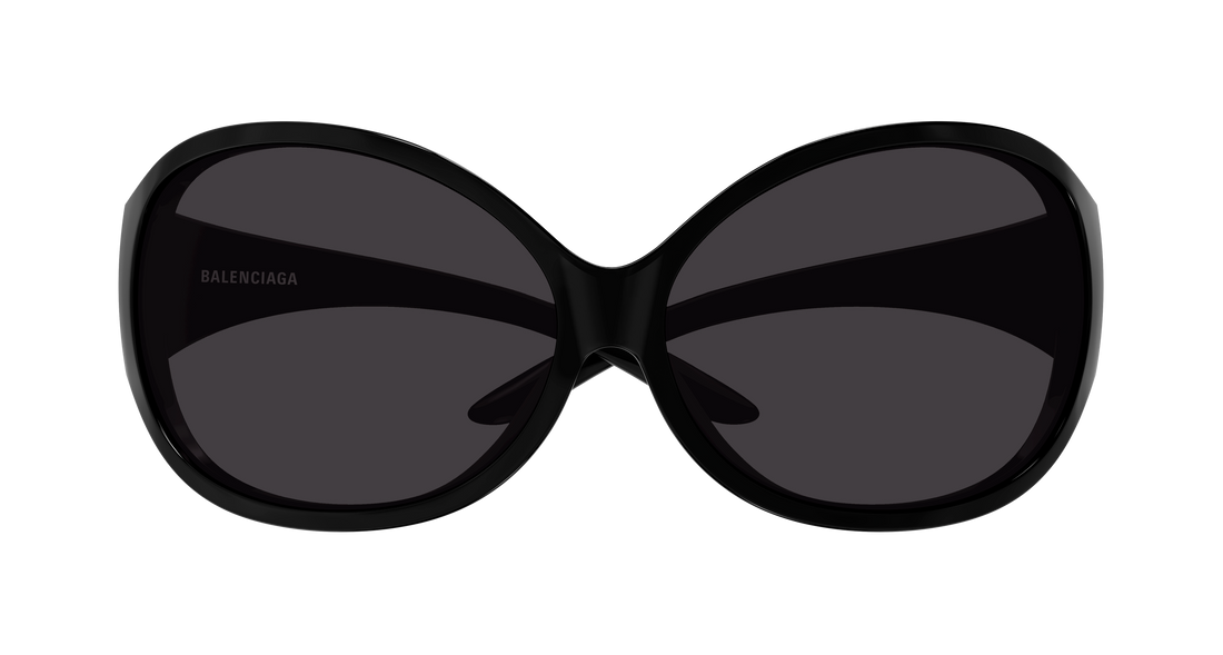 Occhiali da sole balenciaga bb0502s 001 negro round/oval/panthos unisex taglia 88mm - Vista dettagliata