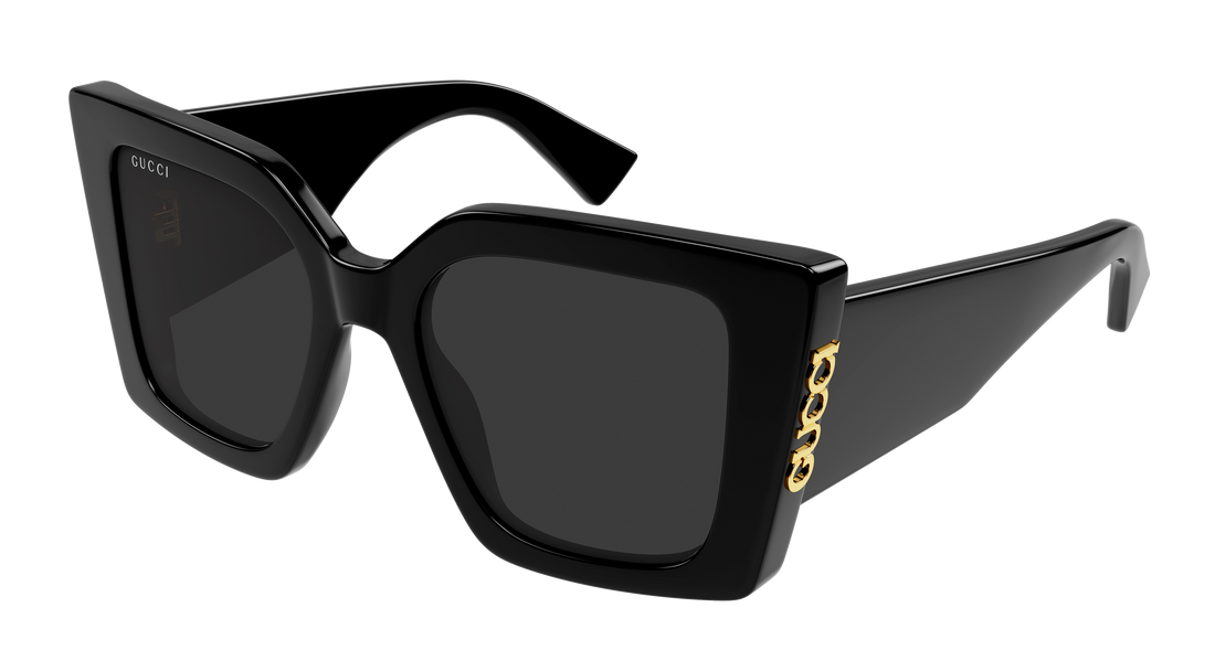 Óculos de sol gucci gg2039s 001 negro butterfly femenino tamanho 51mm - Vista principal