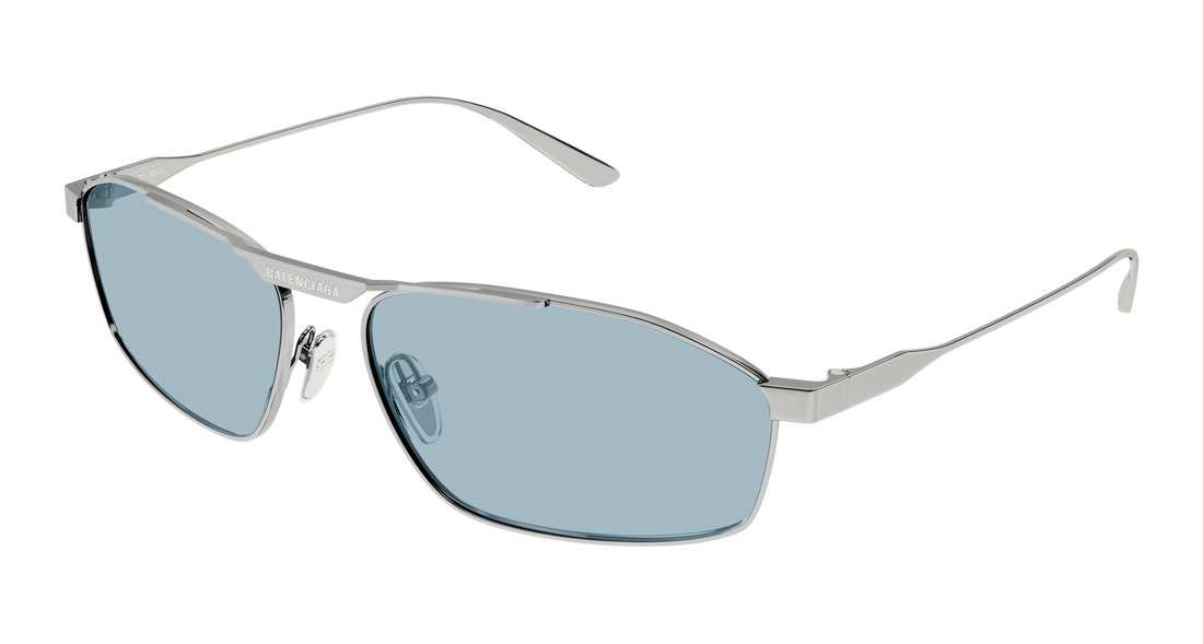 Solbriller balenciaga bb0416s 005 plateado pilot/navigator masculino størrelse 63mm - Hovedvisning