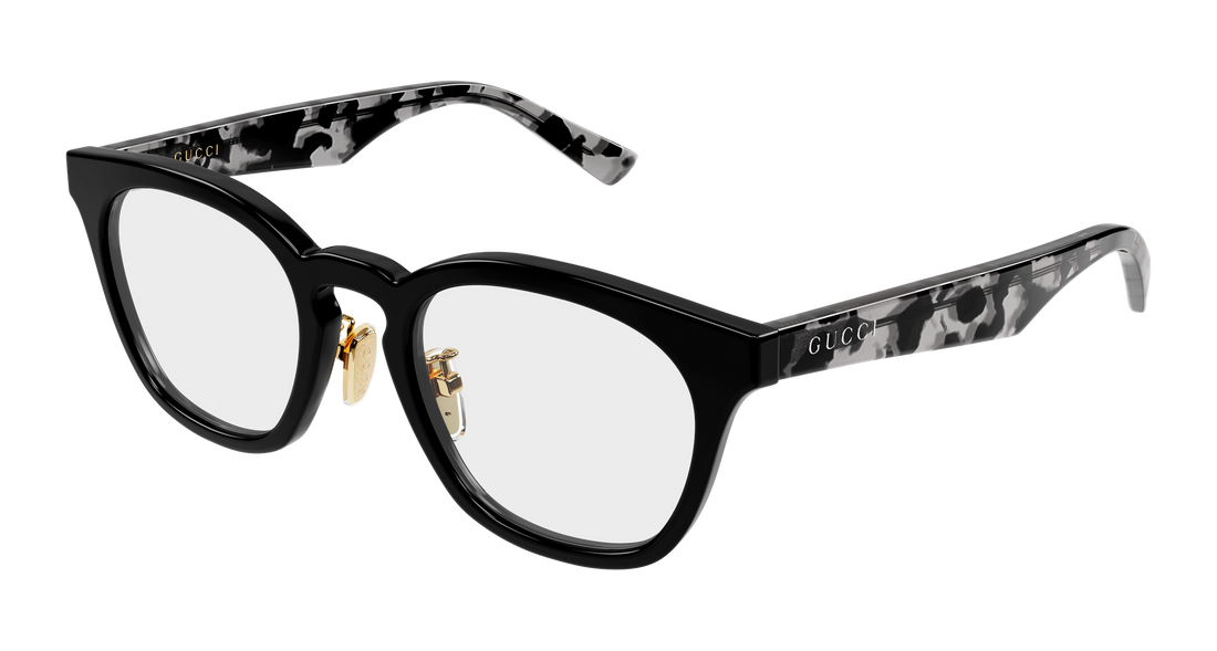 Brillen gucci gg2187oa 008 negro round/oval/panthos masculino größe 52mm - Hauptansicht