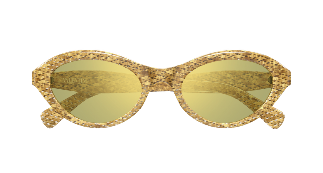 Solbriller valentino vg0008s 003 dorado cat eye femenino størrelse 52mm - Detaljeret visning