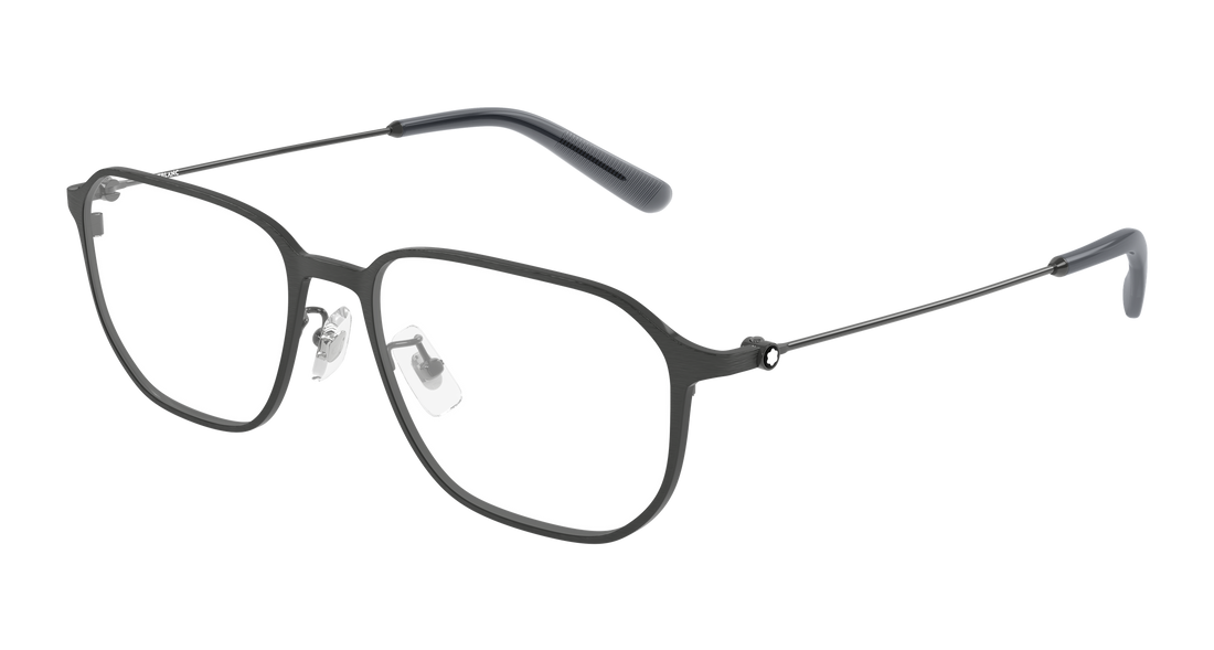 Óculos graduados montblanc mb0465oa 002 plateado geometrical/directional masculino tamanho 55mm - Vista principal