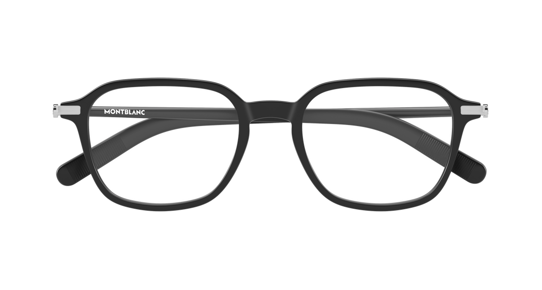 Óculos graduados montblanc mb0462o 002 negro rectangular / squared masculino tamanho 51mm - Vista de detalhe