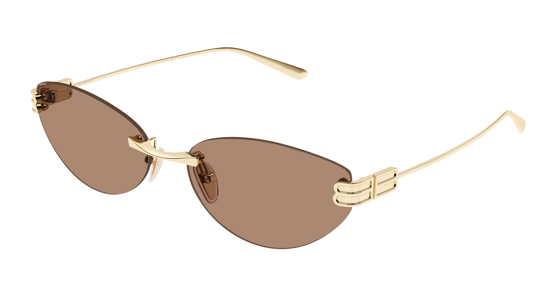 Sunglasses balenciaga bb0486s 004 dorado cat eye femenino size 61mm - Main view