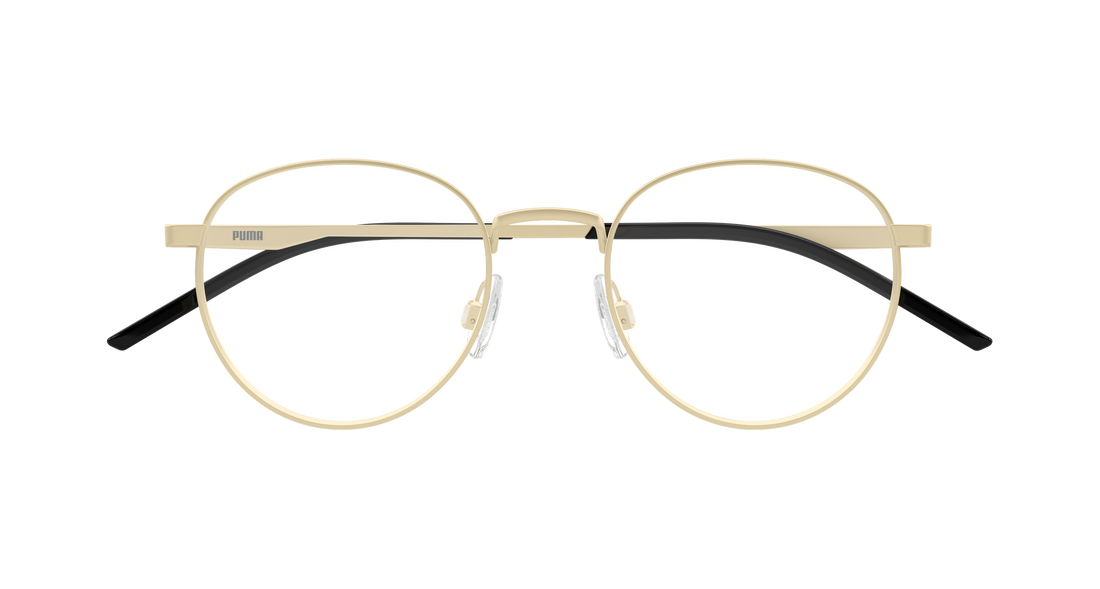 Gafas graduadas puma pu0533o 004 dorado round/oval/panthos masculino talla 50mm - Vista de detalle